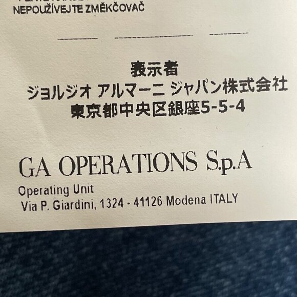 A/X Armani Exchange Cropped Denim Indigo Jean Jacket Womens XS Blue Capsule‎ - Picture 7 of 16